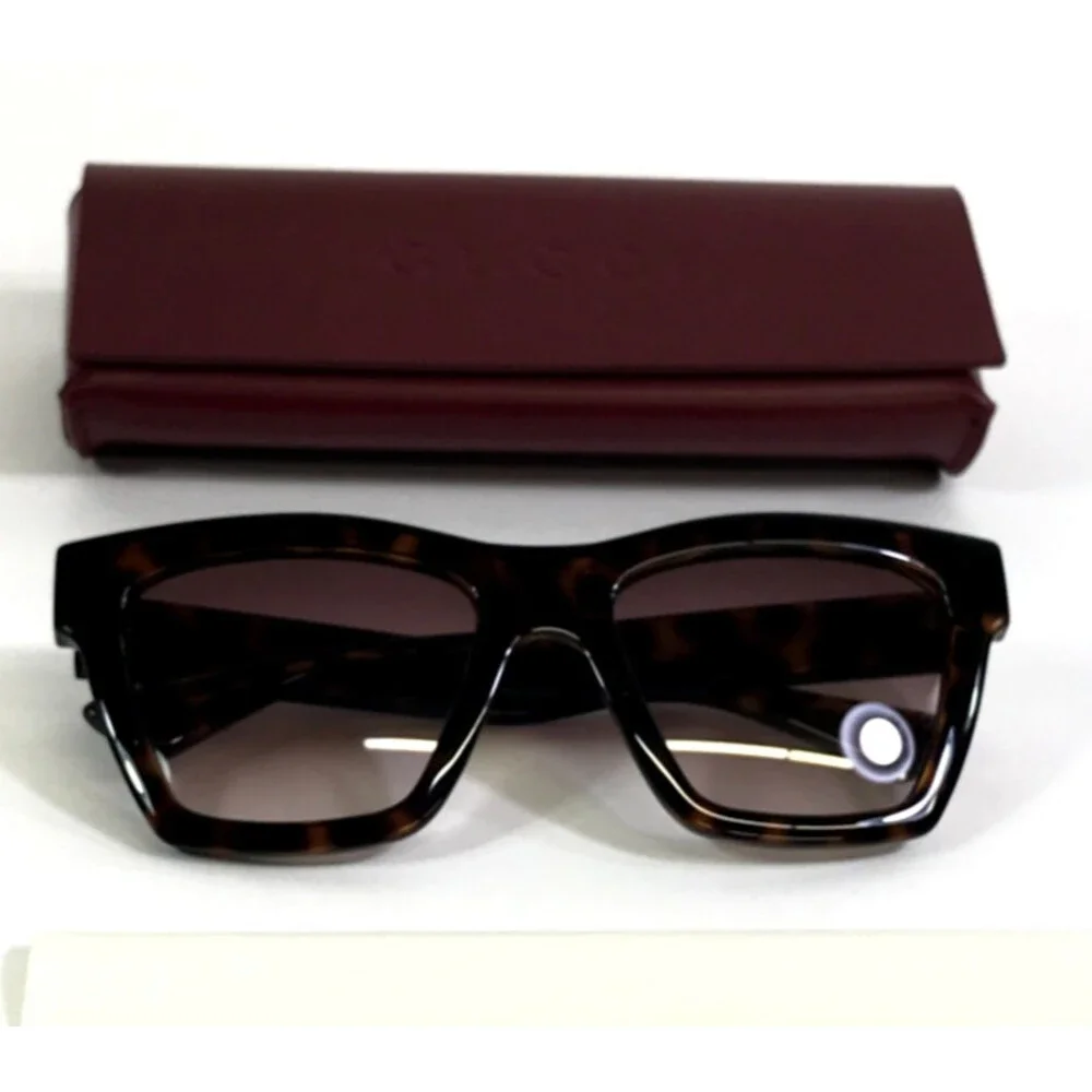 Gucci Sunglasses GG1714S 002 Tortoise Butterfly Frames with Pink Gradient Lenses